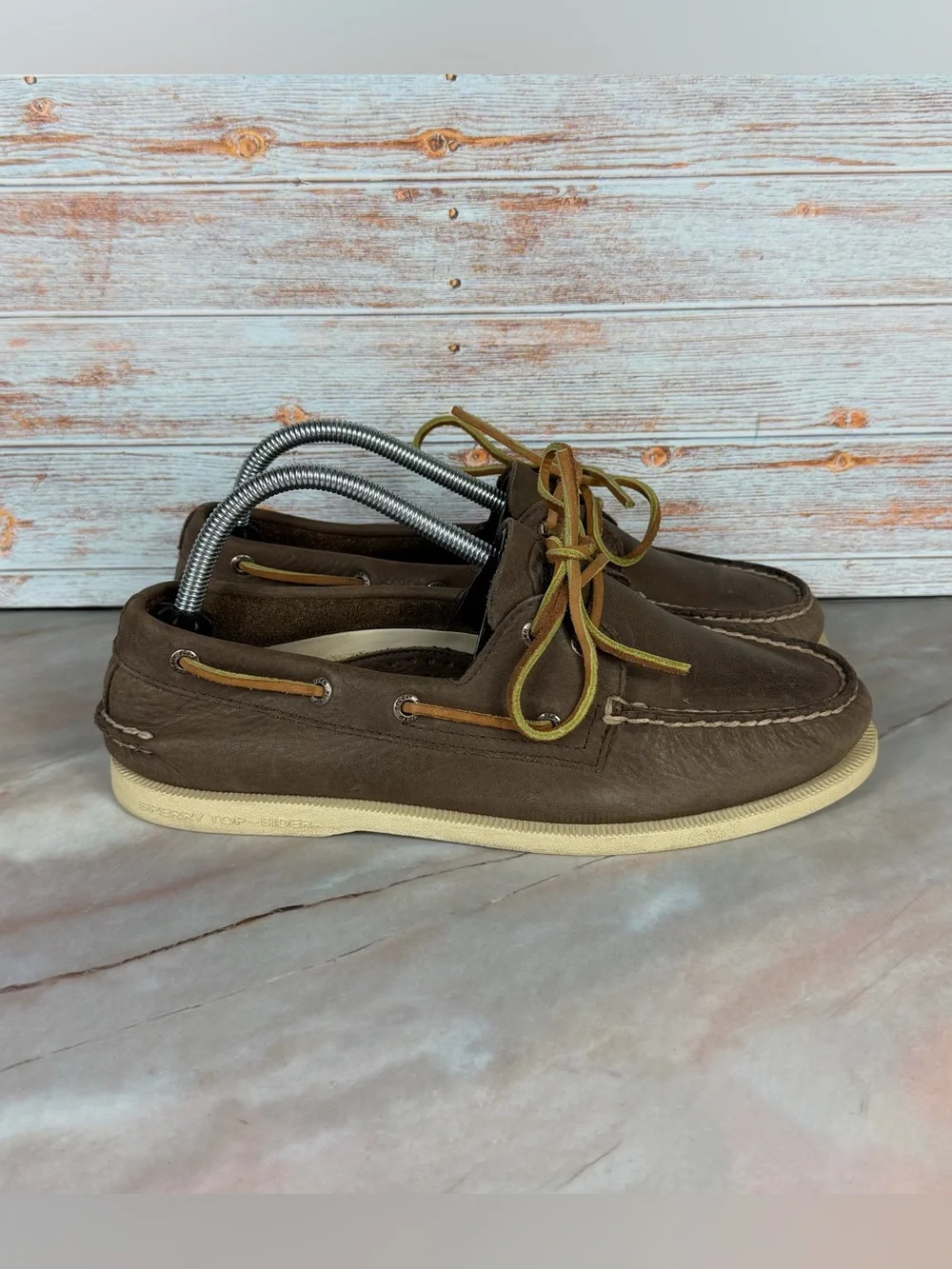 Sperry Top Sider Authentic Original Boat Shoes in Brown Leather